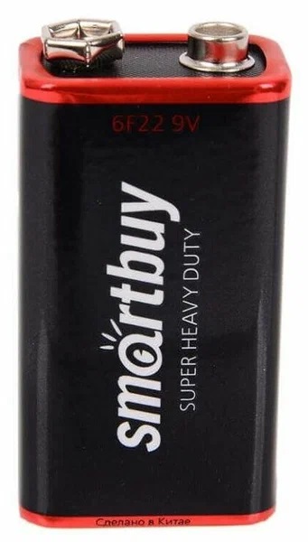 Батарейка Крона 6F22 Smartbuy SBBZ-9V01B