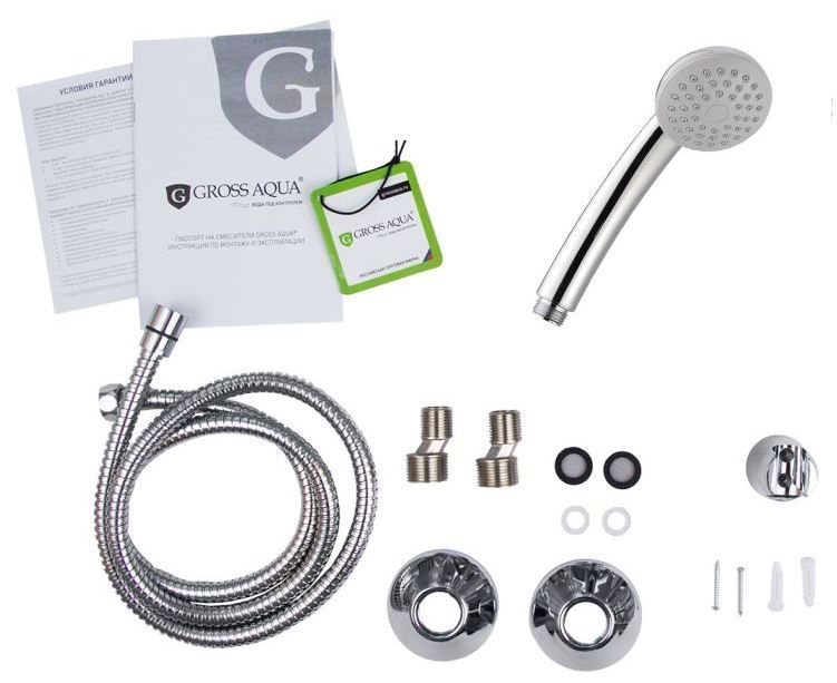 Смеситель для ванны GROSS AQUA Mini 7210213С-35F шар, d35мм.
