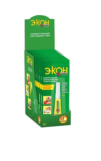Клей 3г секундный Экон экспресс (вывод)