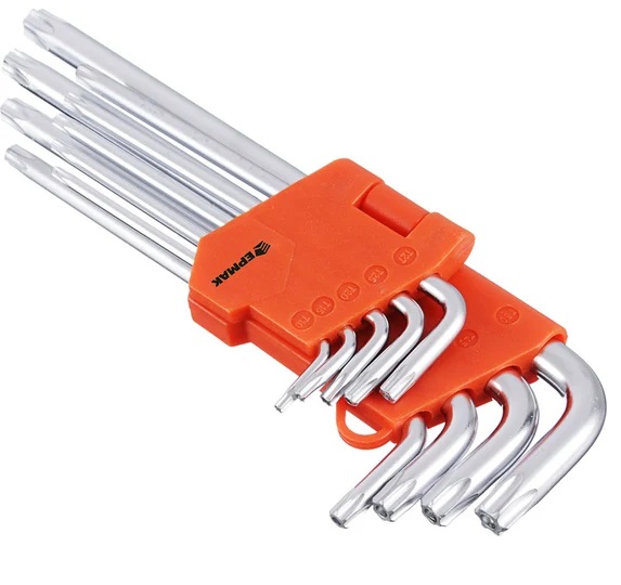 Набор ключей имбусовых TORX T10-T50 9 предметов