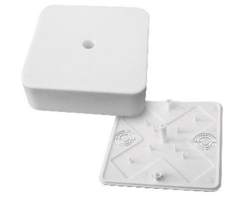 Коробка распред. 75х75х25мм ОУ с крышкой под каб/канал белая uplast IP42 030-030