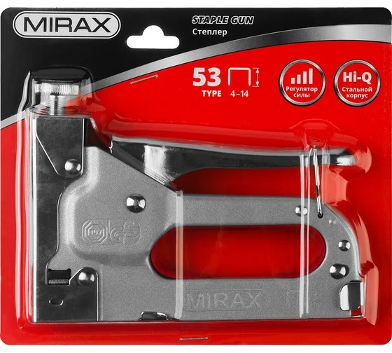 Степлер стальной MIRAX X-53, тип 53
