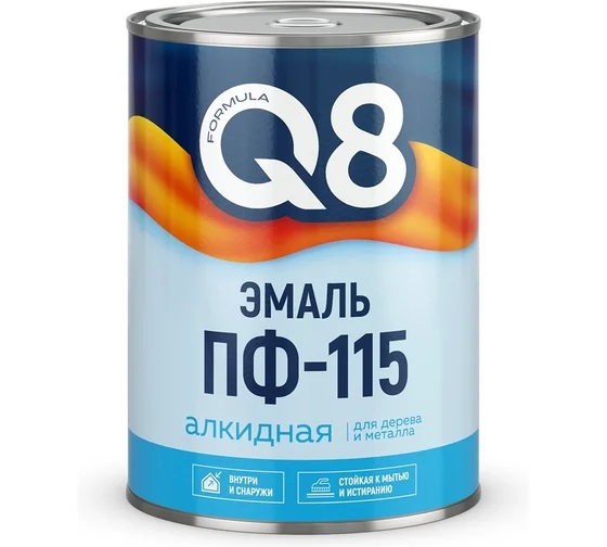 Эмаль ПФ 115 красная 2,6кг FORMULA Q8