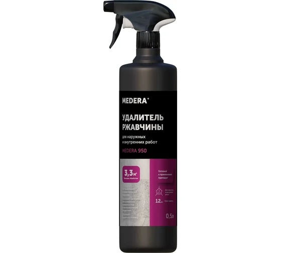 Удалитель ржавчины Medera 950 0,5л пульверизатор