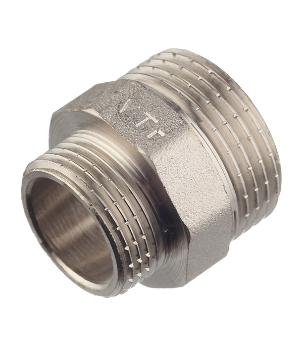 Ниппель переходной 1 х 1/2 (ник.) Valtec