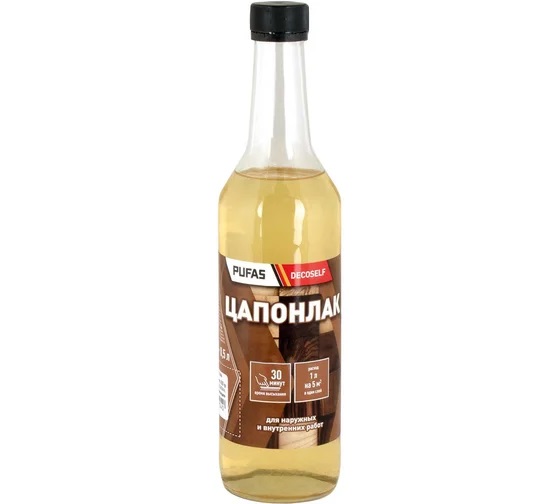 Лак Цапон для наруж и внутр работ Пуфас 0,5л