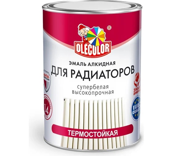 Эмаль алкидная для радиаторов 0,9кг Ole Color