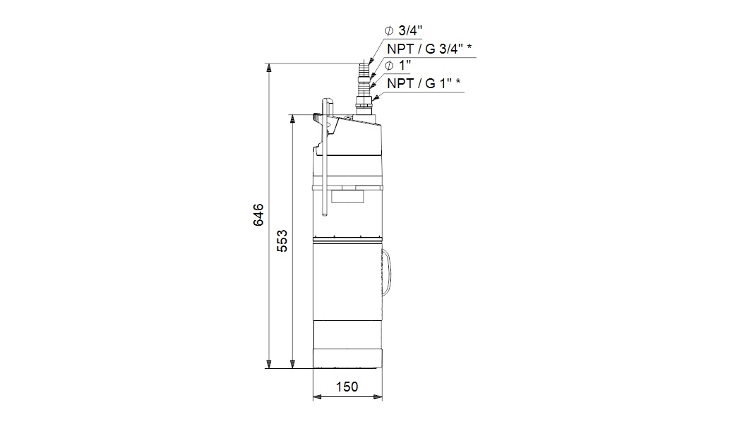 Насос глубинный Grundfos SBA 3-45 A