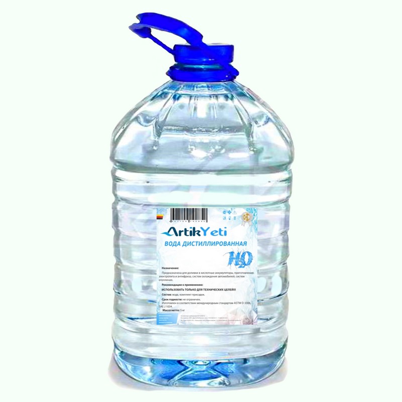 Вода дистиллированная 5л