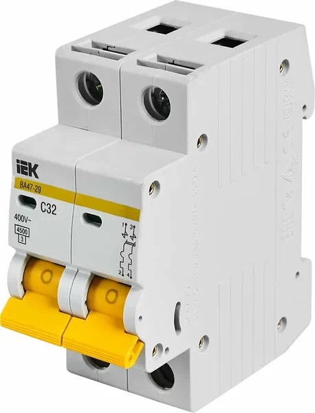 Автомат 32А/С/ 4.5kA C MVA25-2-032-C BA47-29 IEK GENERIKA 2P