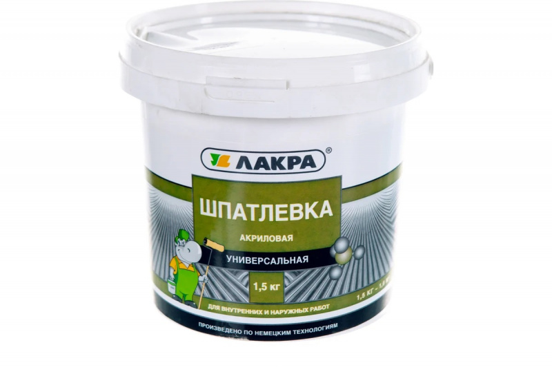Шпатлевка акрил универ. для внутр. и наруж. работ 1,5кг