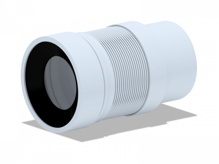 Слив раздвижной 110 Ани K821 (БЕЗ ЕРША) (200-360мм) 25шт