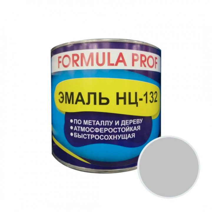 Эмаль НЦ-132 серый 0,7кг/6 PROF