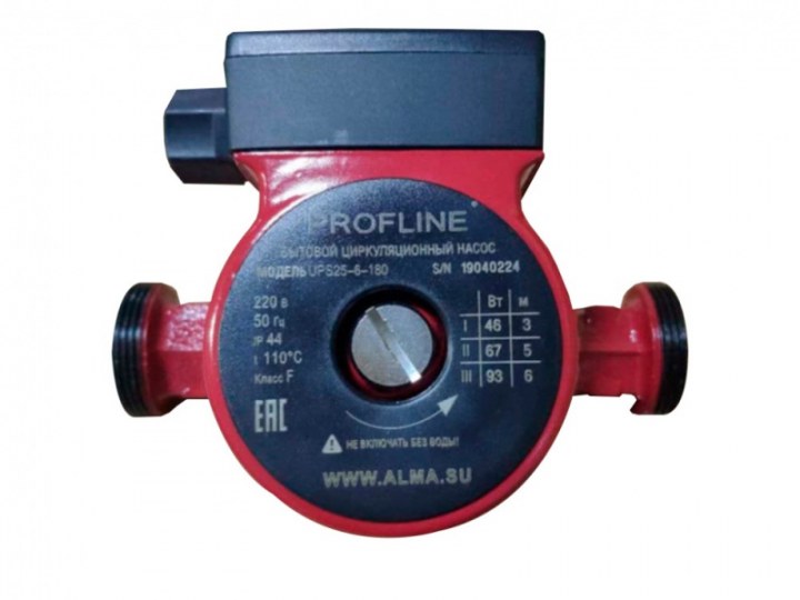 Насос циркуляционный PROFLINE 25/6 с кабелем