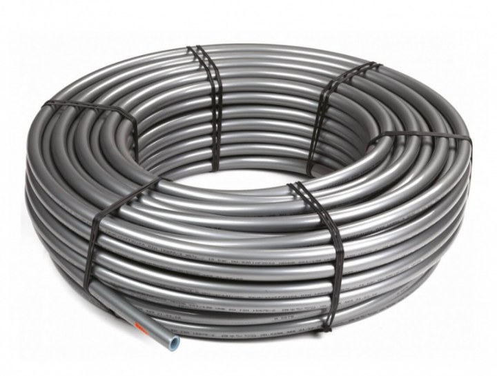 Труба PEX 16*2,2 PEX-А/ EVOH серая STOUT