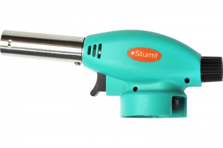 Горелка газовая пьезо Sturm 5015-KL-02 курок защита от ветра