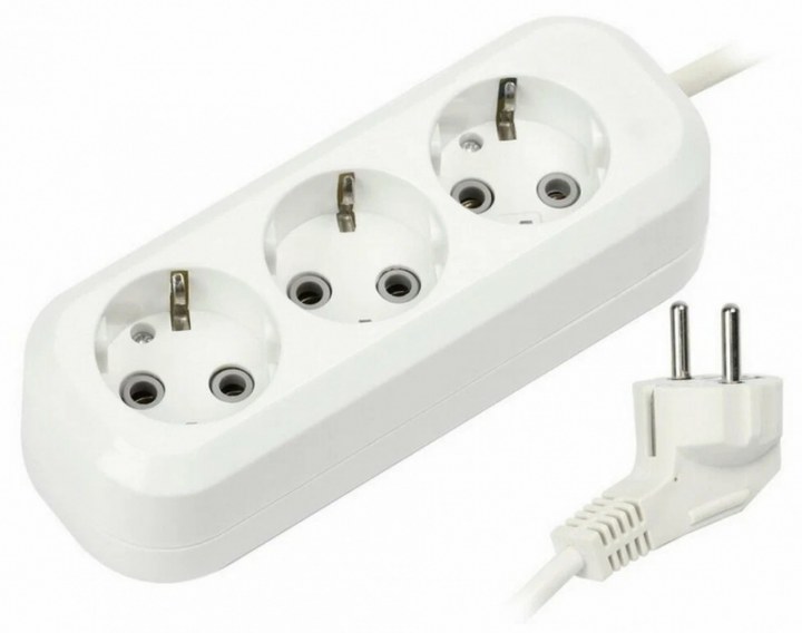 Удлинитель ПВС 3х1 3 роз. 3 м 16А земля SmartBuy (корпус АБС-пластик) SBE-16-3-03-Z