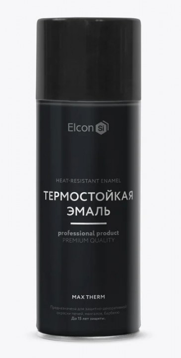 Эмаль термостойкая серебро ЭЛКОН 520мл до 700С