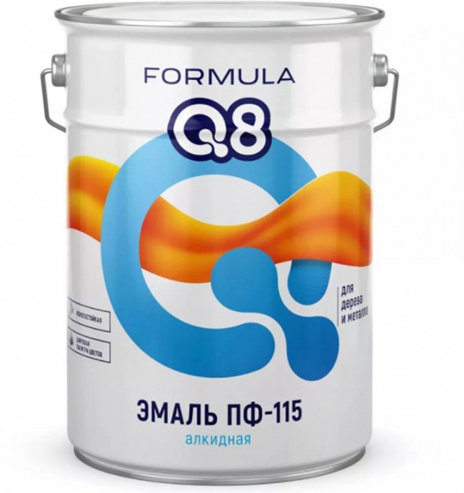 Эмаль ПФ 115 белая 10кг ведро FORMULA Q8